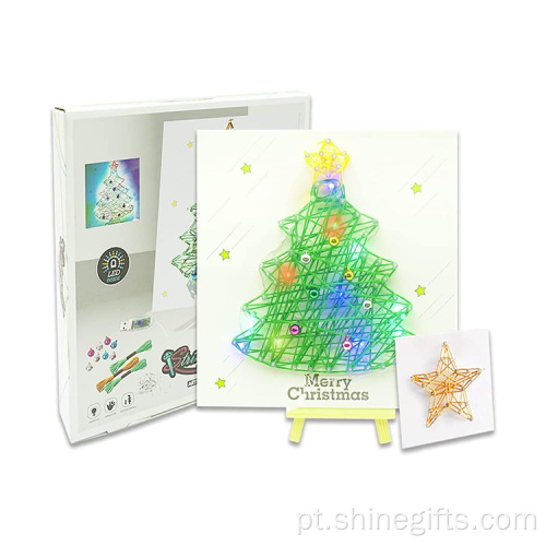 Kit de artesanato de arte em árvore de natal